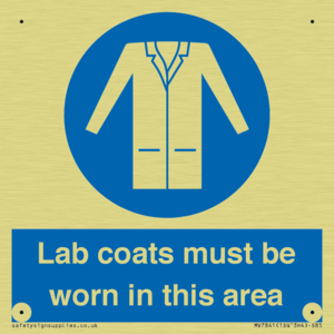 Lab coats must be worn in this area